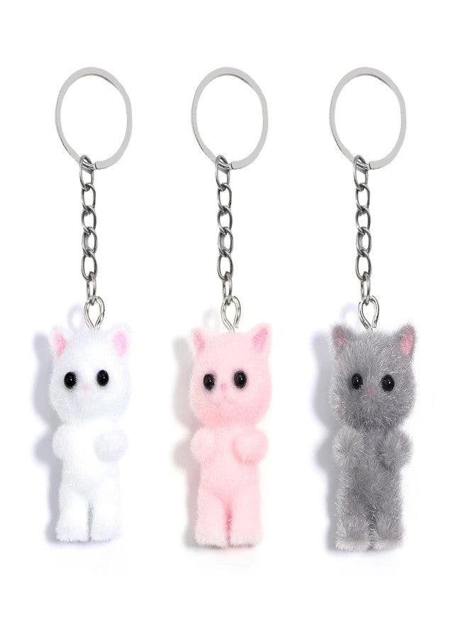EXPHAIN Cute Cat Keychain For Women Kitty Keychains For Backpacks Bag Charm Key Chain Accessories - Image 1